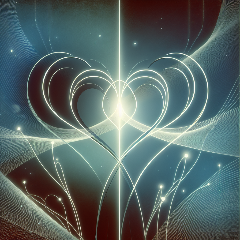 אילוסטרציה של שני לבבות משולבים עם קווים שמסמלים תקשורת וריפוי, שמייצגים טיפול זוגי EFT לשיקום מערכת יחסים במשבר.